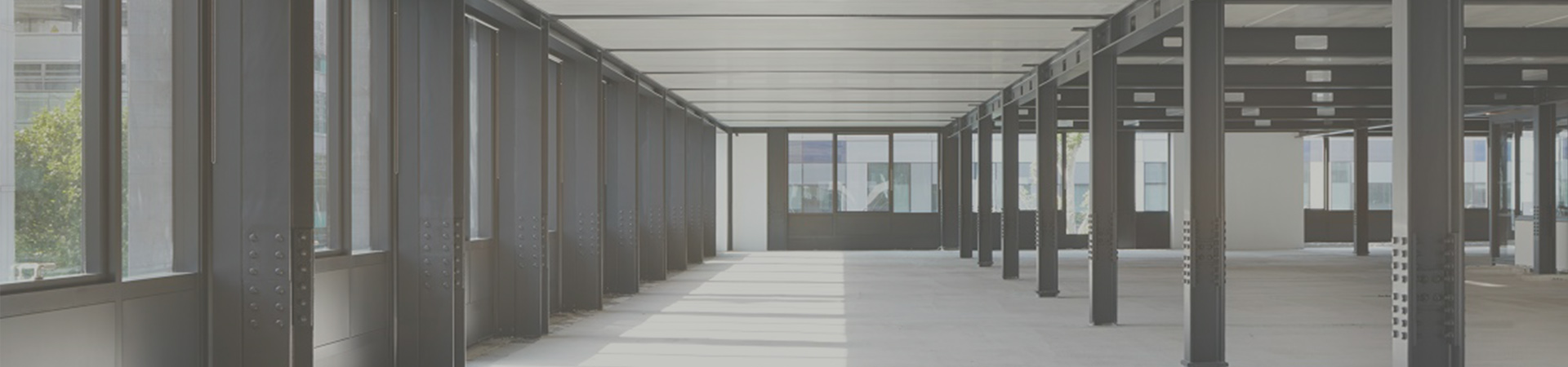 Internal image of steel building offices